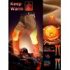 imageFREE SOLDIER Mens Fleece Lined Outdoor Cargo Hiking Pants Water Repellent Softshell Snow Ski Pants with Zipper PocketsDark Brown