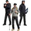 imageFREE SOLDIER Mens Fleece Lined Outdoor Cargo Hiking Pants Water Repellent Softshell Snow Ski Pants with Zipper PocketsGraphite Black