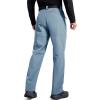 imageFREE SOLDIER Mens Fleece Lined Outdoor Cargo Hiking Pants Water Repellent Softshell Snow Ski Pants with Zipper PocketsGray Blue