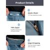 imageFREE SOLDIER Mens Fleece Lined Outdoor Cargo Hiking Pants Water Repellent Softshell Snow Ski Pants with Zipper PocketsGray Blue