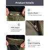 imageFREE SOLDIER Mens Fleece Lined Outdoor Cargo Hiking Pants Water Repellent Softshell Snow Ski Pants with Zipper PocketsGreen Black