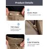 imageFREE SOLDIER Mens Fleece Lined Outdoor Cargo Hiking Pants Water Repellent Softshell Snow Ski Pants with Zipper PocketsMud
