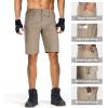 imageFREE SOLDIER Mens Hiking Tactical Cargo Shorts Multiple Pockets Waterproof Shorts Outdoor Fishing Camping ShortsCoyote Brown