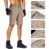 imageFREE SOLDIER Mens Hiking Tactical Cargo Shorts Multiple Pockets Waterproof Shorts Outdoor Fishing Camping ShortsCoyote Brown