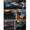 imageFREE SOLDIER Mens Lightweight Golf Vest Outerwear Windproof Reversible Sleeveless Softshell Jacket Running VestBlackorange