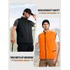 imageFREE SOLDIER Mens Lightweight Golf Vest Outerwear Windproof Reversible Sleeveless Softshell Jacket Running VestDark Greyorange