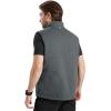 imageFREE SOLDIER Mens Lightweight Golf Vest Outerwear Windproof Reversible Sleeveless Softshell Jacket Running VestLight Grayblack