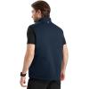 imageFREE SOLDIER Mens Lightweight Golf Vest Outerwear Windproof Reversible Sleeveless Softshell Jacket Running VestNavyblack