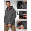 imageFREE SOLDIER Mens Lightweight Softshell Jacket Winter Fleece Lined Hooded Rain Waterproof Hiking Outdoor JacketsGray