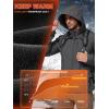 imageFREE SOLDIER Mens Lightweight Softshell Jacket Winter Fleece Lined Hooded Rain Waterproof Hiking Outdoor JacketsGray