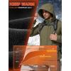 imageFREE SOLDIER Mens Lightweight Softshell Jacket Winter Fleece Lined Hooded Rain Waterproof Hiking Outdoor JacketsGreen