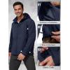 imageFREE SOLDIER Mens Lightweight Softshell Jacket Winter Fleece Lined Hooded Rain Waterproof Hiking Outdoor JacketsNavy