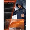 imageFREE SOLDIER Mens Lightweight Softshell Jacket Winter Fleece Lined Hooded Rain Waterproof Hiking Outdoor JacketsNavy