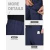 imageFREE SOLDIER Mens Outdoor Cargo Hiking Pants with Belt Lightweight Waterproof Quick Dry Tactical Pants Nylon Spandex Navy 32W30L