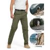 imageFREE SOLDIER Mens Outdoor Convertible Hiking Pants with Belt Lightweight Quick Dry Tactical Cargo Pants Nylon SpandexArmy Green