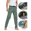 imageFREE SOLDIER Mens Outdoor Convertible Hiking Pants with Belt Lightweight Quick Dry Tactical Cargo Pants Nylon SpandexForest Green