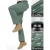 imageFREE SOLDIER Mens Outdoor Convertible Hiking Pants with Belt Lightweight Quick Dry Tactical Cargo Pants Nylon SpandexForest Green