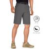 imageFREE SOLDIER Mens Outdoor Convertible Hiking Pants with Belt Lightweight Quick Dry Tactical Cargo Pants Nylon SpandexGray