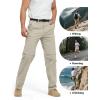 imageFREE SOLDIER Mens Outdoor Convertible Hiking Pants with Belt Lightweight Quick Dry Tactical Cargo Pants Nylon SpandexIvory White