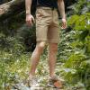 imageFREE SOLDIER Mens Outdoor Convertible Hiking Pants with Belt Lightweight Quick Dry Tactical Cargo Pants Nylon SpandexKhaki