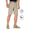 imageFREE SOLDIER Mens Outdoor Convertible Hiking Pants with Belt Lightweight Quick Dry Tactical Cargo Pants Nylon SpandexKhaki