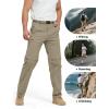 imageFREE SOLDIER Mens Outdoor Convertible Hiking Pants with Belt Lightweight Quick Dry Tactical Cargo Pants Nylon SpandexMud