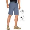 imageFREE SOLDIER Mens Outdoor Convertible Hiking Pants with Belt Lightweight Quick Dry Tactical Cargo Pants Nylon SpandexTitanium Blue