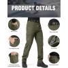 imageFREE SOLDIER Mens Outdoor Softshell Fleece Lined Cargo Pants Snow Ski Hiking Pants with BeltArmy Green