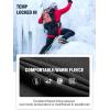 imageFREE SOLDIER Mens Outdoor Softshell Fleece Lined Cargo Pants Snow Ski Hiking Pants with BeltBlack