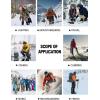 imageFREE SOLDIER Mens Outdoor Softshell Fleece Lined Cargo Pants Snow Ski Hiking Pants with BeltBlack