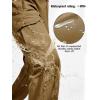 imageFREE SOLDIER Mens Outdoor Softshell Fleece Lined Cargo Pants Snow Ski Hiking Pants with BeltBrown