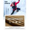 imageFREE SOLDIER Mens Outdoor Softshell Fleece Lined Cargo Pants Snow Ski Hiking Pants with BeltBrown