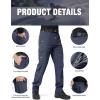 imageFREE SOLDIER Mens Outdoor Softshell Fleece Lined Cargo Pants Snow Ski Hiking Pants with BeltDark Navy