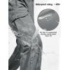 imageFREE SOLDIER Mens Outdoor Softshell Fleece Lined Cargo Pants Snow Ski Hiking Pants with BeltGlacier Gray
