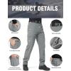 imageFREE SOLDIER Mens Outdoor Softshell Fleece Lined Cargo Pants Snow Ski Hiking Pants with BeltGlacier Gray