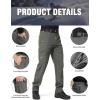 imageFREE SOLDIER Mens Outdoor Softshell Fleece Lined Cargo Pants Snow Ski Hiking Pants with BeltGray
