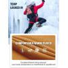 imageFREE SOLDIER Mens Outdoor Softshell Fleece Lined Cargo Pants Snow Ski Hiking Pants with BeltOrange