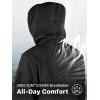 imageFREE SOLDIER Mens Outdoor Waterproof Soft Shell Hooded Military Tactical JacketBlack