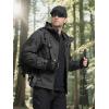 imageFREE SOLDIER Mens Outdoor Waterproof Soft Shell Hooded Military Tactical JacketBlack