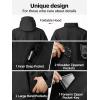imageFREE SOLDIER Mens Outdoor Waterproof Soft Shell Hooded Military Tactical JacketBlack