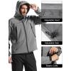 imageFREE SOLDIER Mens Outdoor Waterproof Soft Shell Hooded Military Tactical JacketGlacier Gray