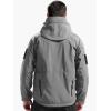 imageFREE SOLDIER Mens Outdoor Waterproof Soft Shell Hooded Military Tactical JacketGlacier Gray