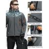 imageFREE SOLDIER Mens Outdoor Waterproof Soft Shell Hooded Military Tactical JacketGray Digital Camo