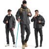 imageFREE SOLDIER Mens Outdoor Waterproof Soft Shell Hooded Military Tactical JacketGray Melange