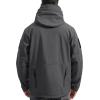 imageFREE SOLDIER Mens Outdoor Waterproof Soft Shell Hooded Military Tactical JacketGray Melange