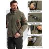 imageFREE SOLDIER Mens Outdoor Waterproof Soft Shell Hooded Military Tactical JacketGreen