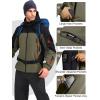 imageFREE SOLDIER Mens Outdoor Waterproof Soft Shell Hooded Military Tactical JacketGreen Black
