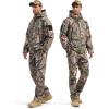imageFREE SOLDIER Mens Outdoor Waterproof Soft Shell Hooded Military Tactical JacketHunting Camo
