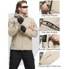 imageFREE SOLDIER Mens Outdoor Waterproof Soft Shell Hooded Military Tactical JacketKhaki