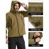 imageFREE SOLDIER Mens Outdoor Waterproof Soft Shell Hooded Military Tactical JacketOlive
